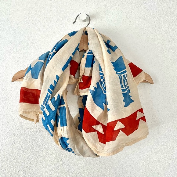 Hand Printed Scarf - Picture 2 of 6